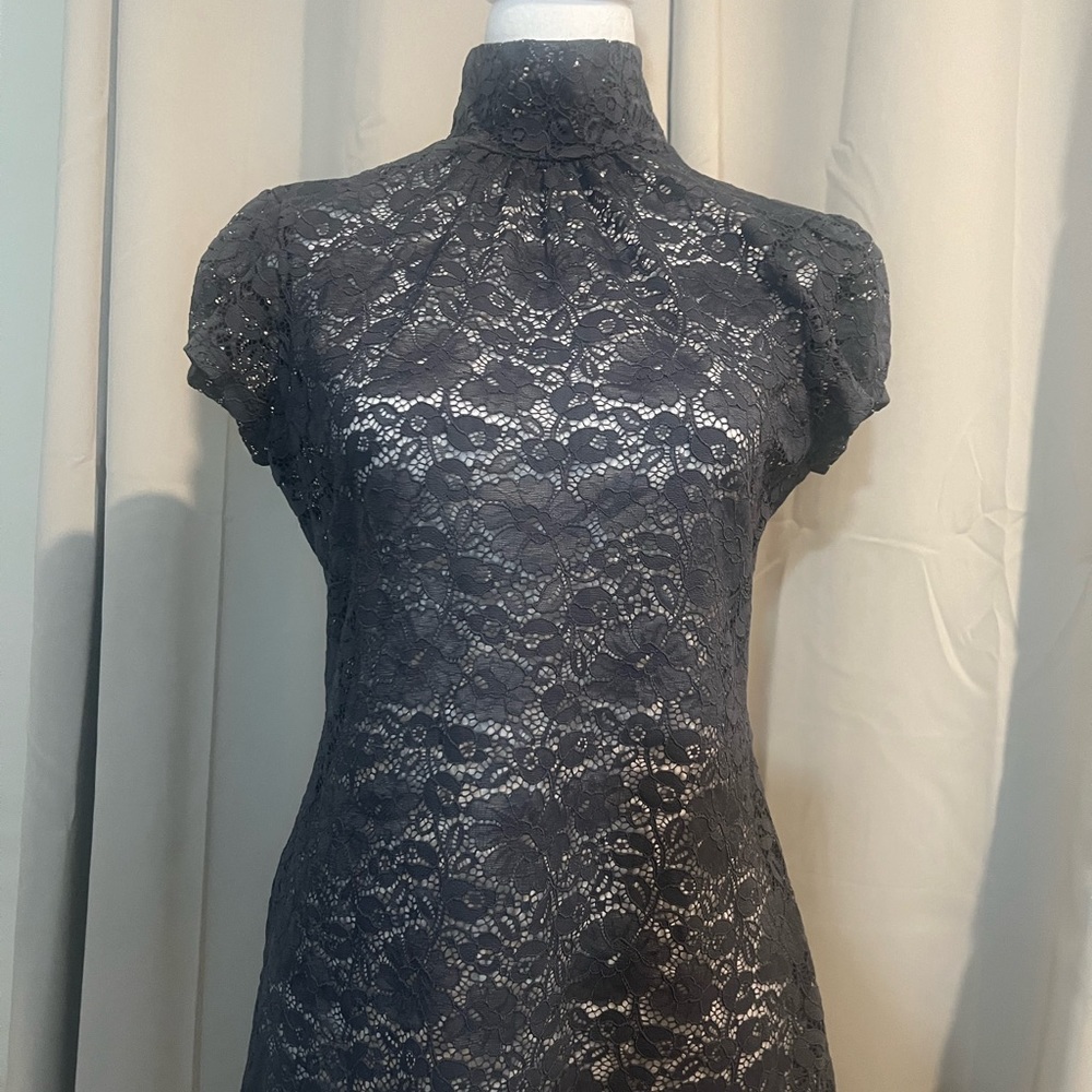 Express Lace Turtle Neck Blouse
